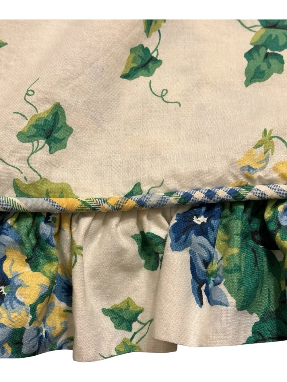 2 Waverly Home Sweet Violets Garden Room Pillow Shams Ivy Plaid Stripe Cord Trim